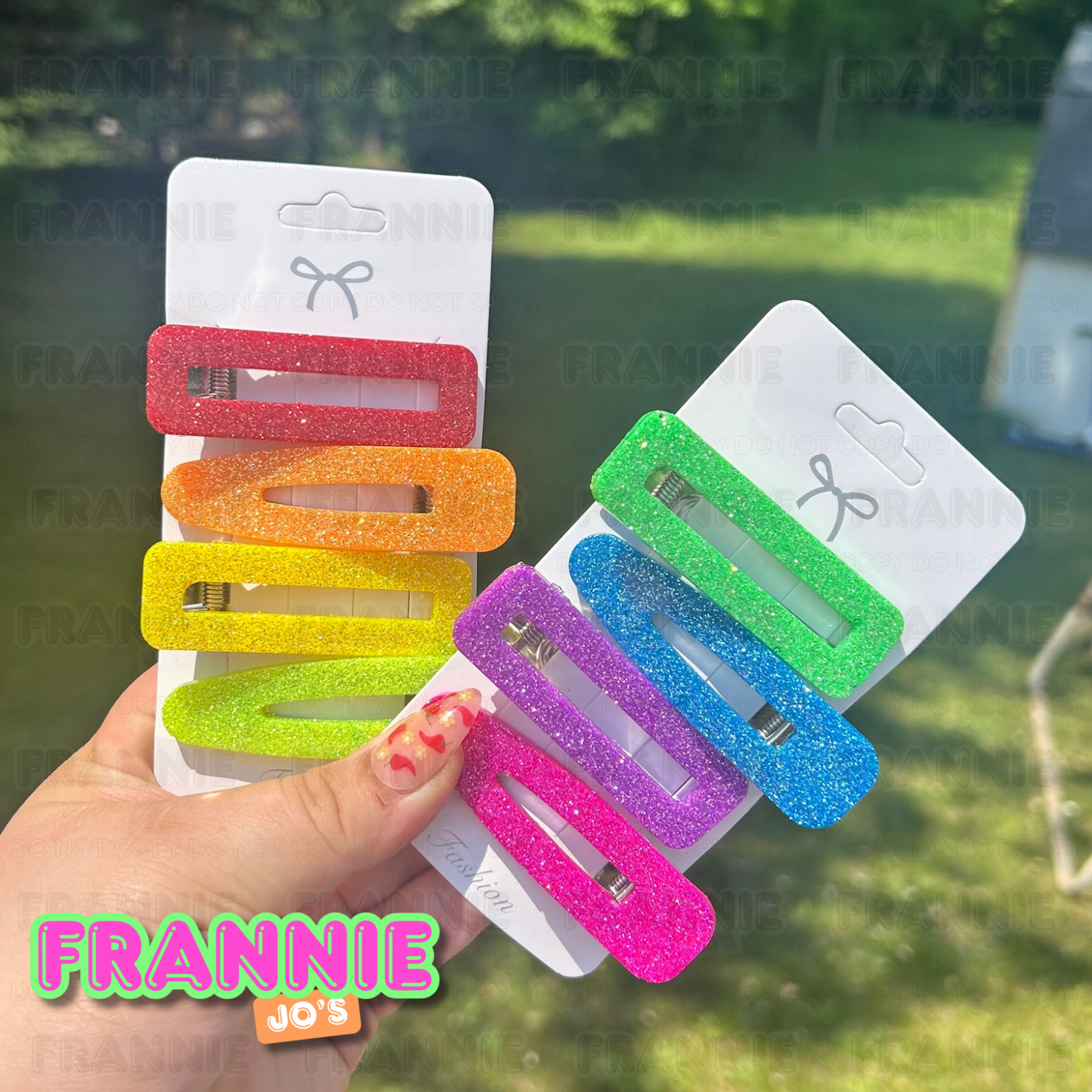 Neon hairclips