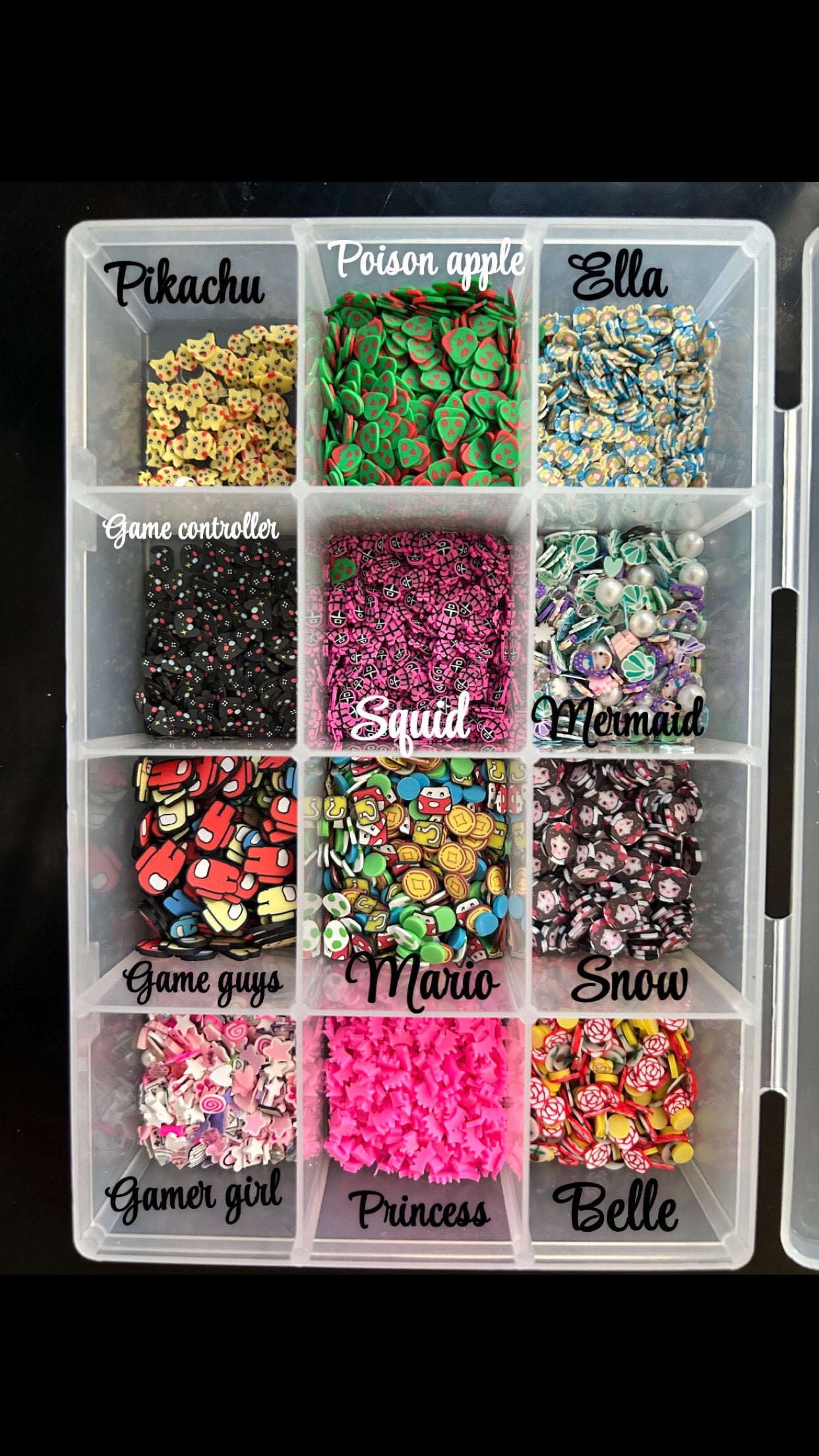 Themed custom hair glitter