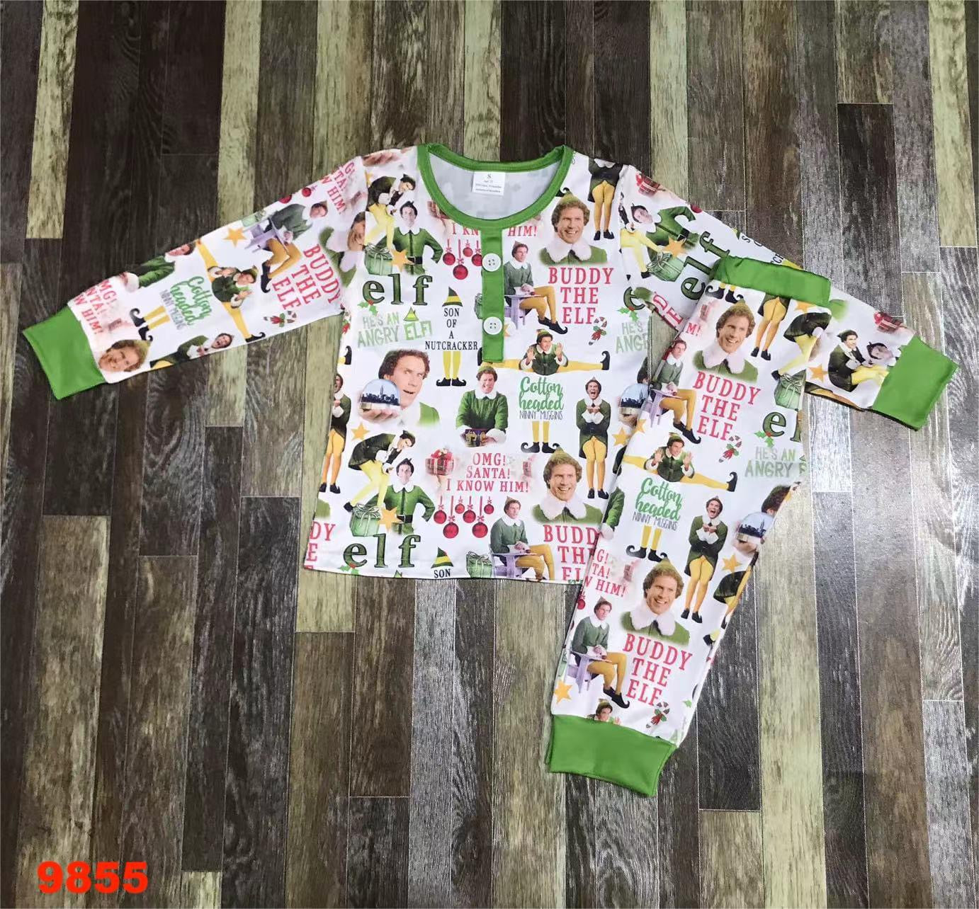 Buddy the elf pjs 8/9
