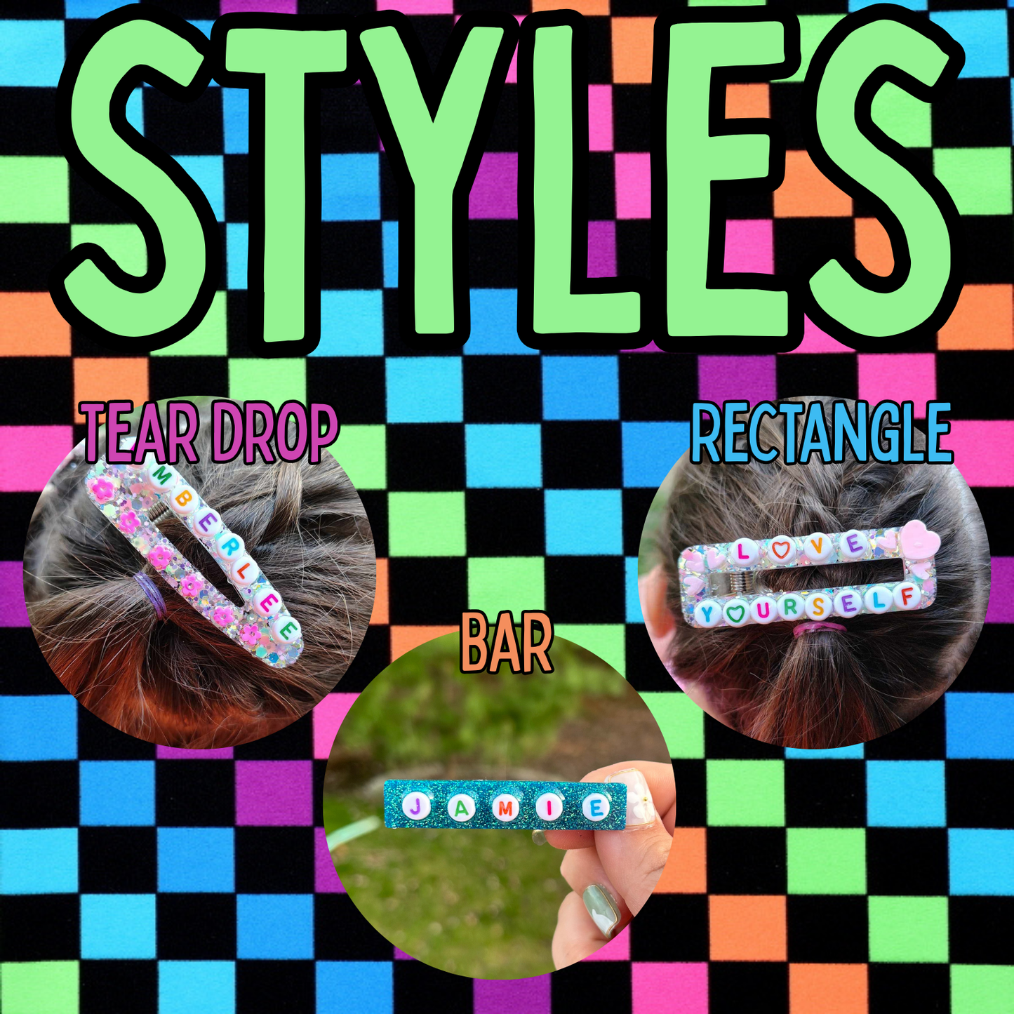 Themed hair clips