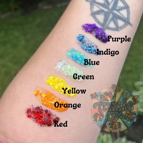Pride hair glitter