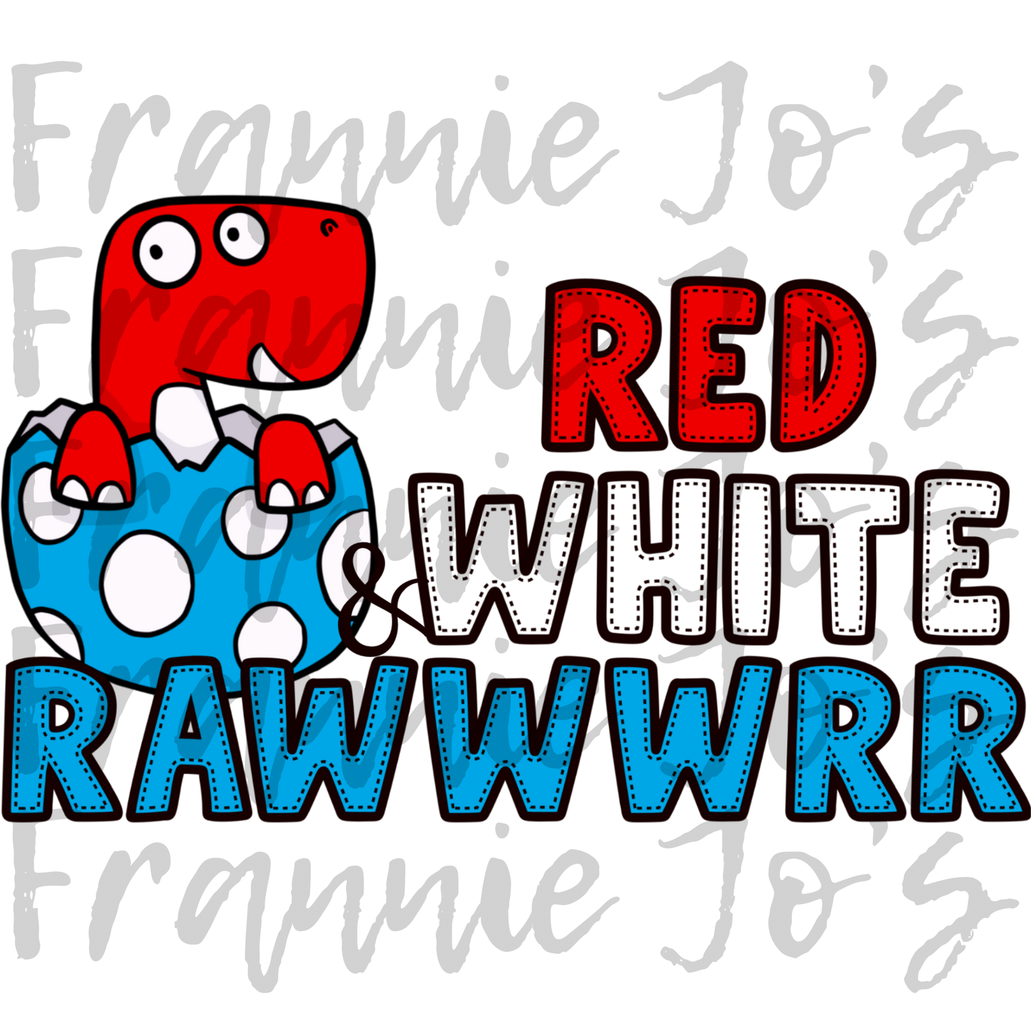 Red, white & rawr png