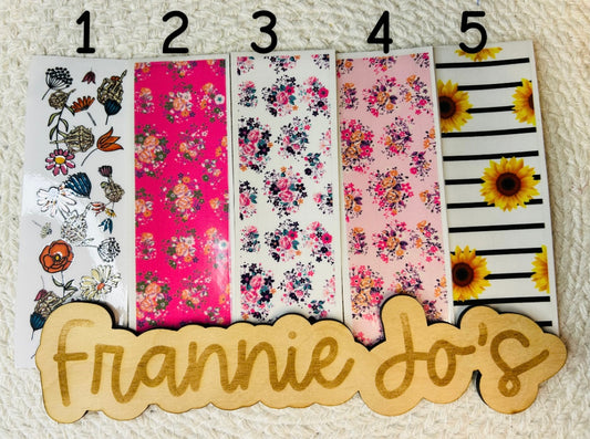 Floral pen wraps