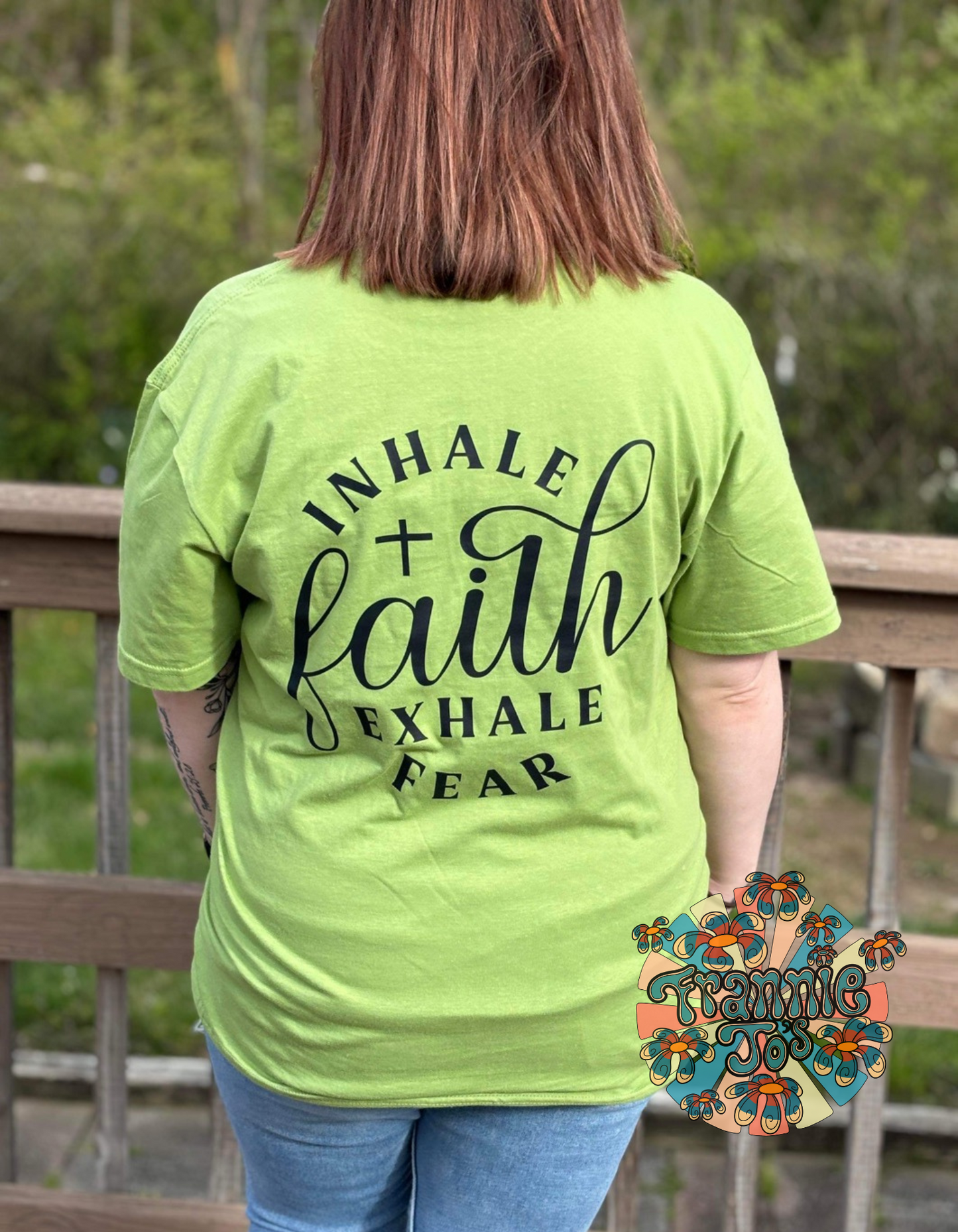 Inhale faith exhale fear | not perfect just forgiven