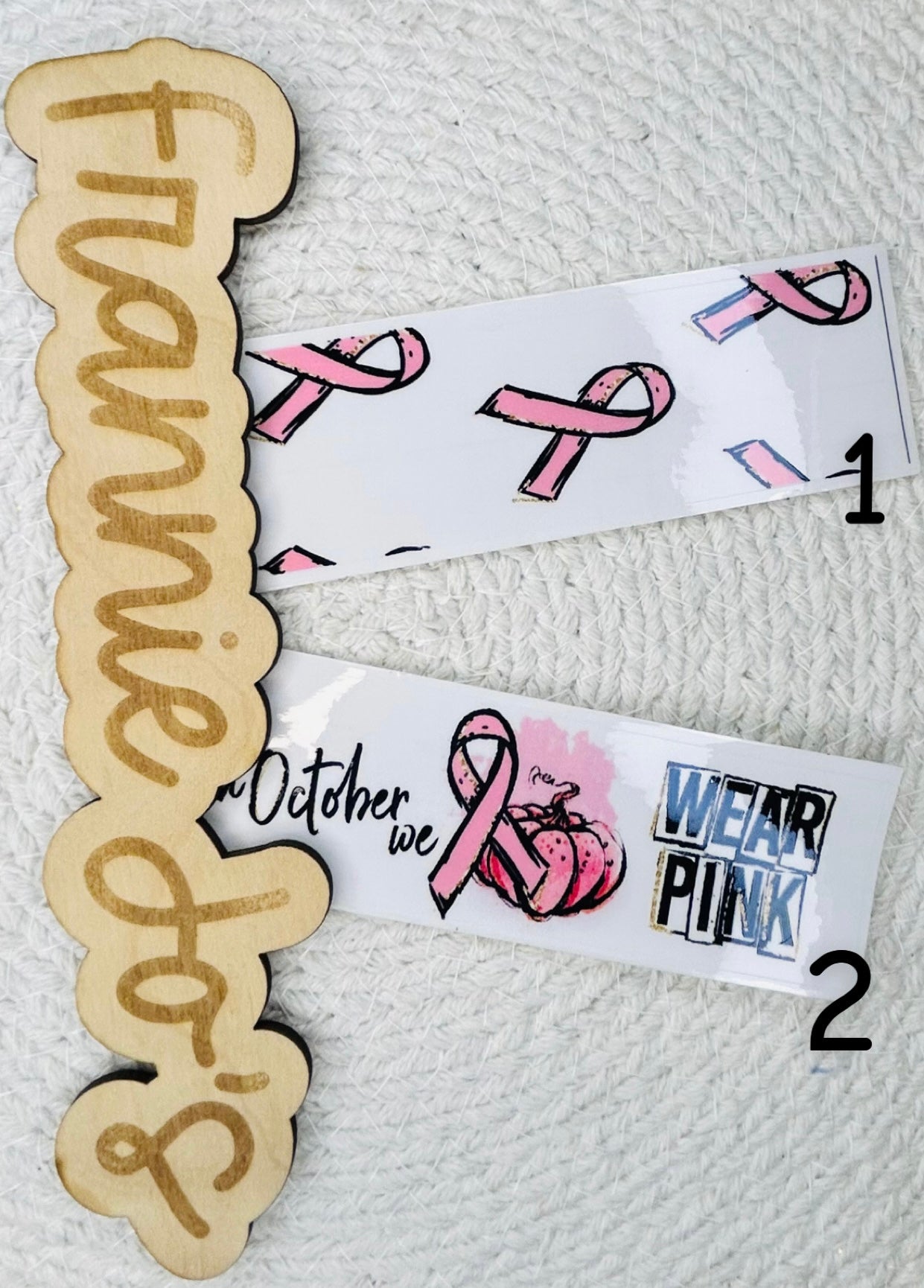 Breast cancer pen wraps