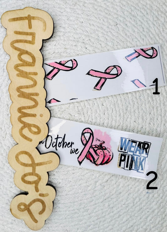 Breast cancer pen wraps