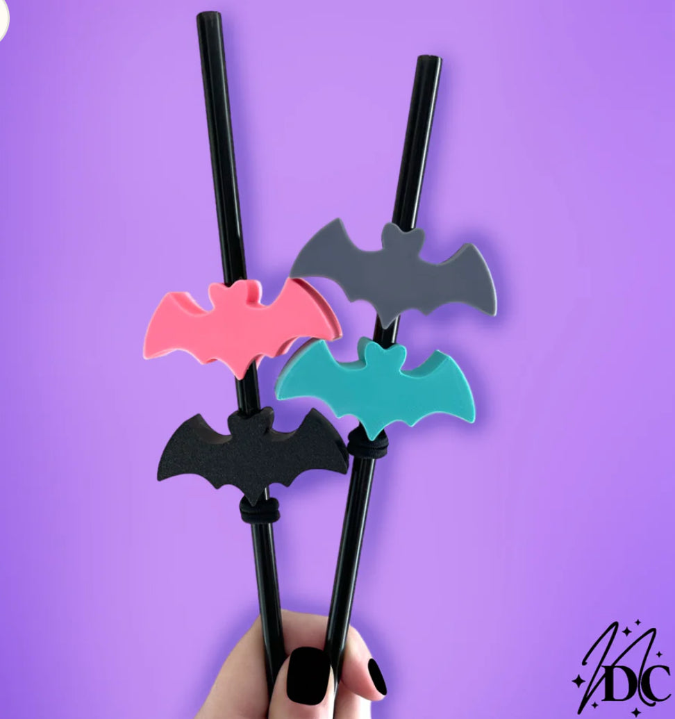 Bat straw toppers