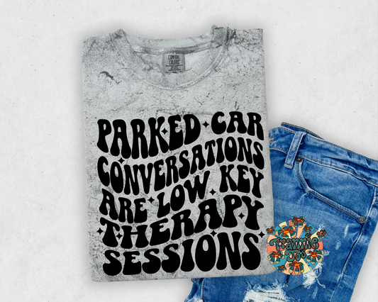 Parked car conversations are low key therapy sessions