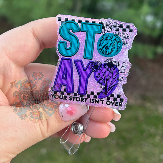 Stay; badge reel