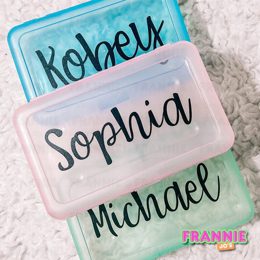 Personalized pencil boxes