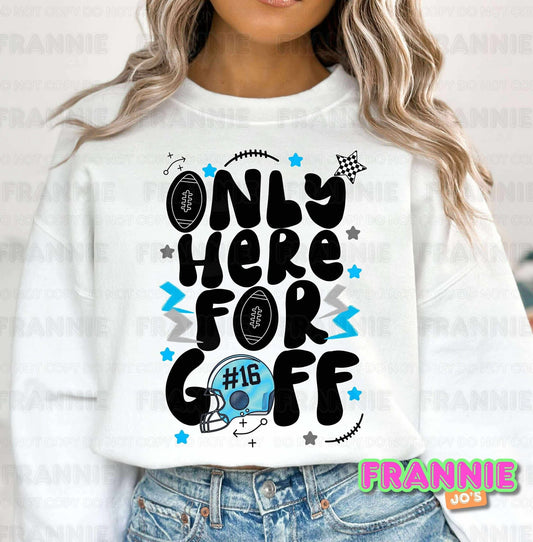 Only here for ________ (custom)