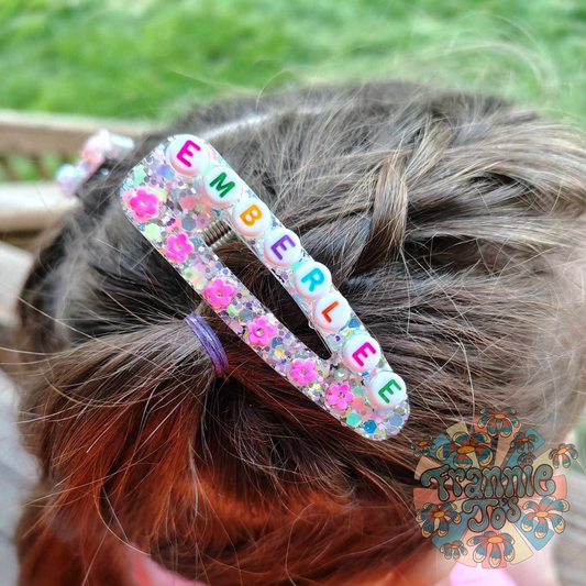 Name hair clips