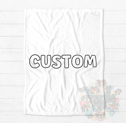 Custom coloring blanket