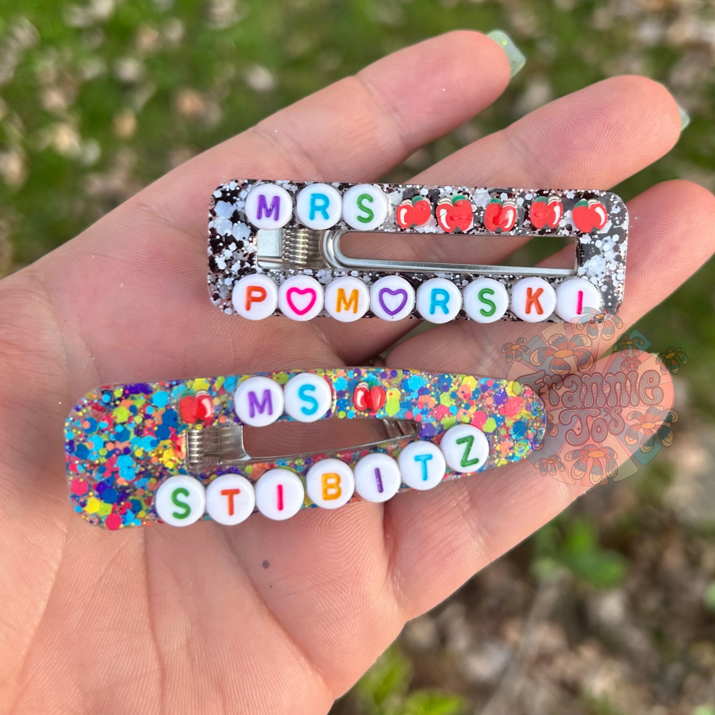Themed hair clips (MOQ 4)-