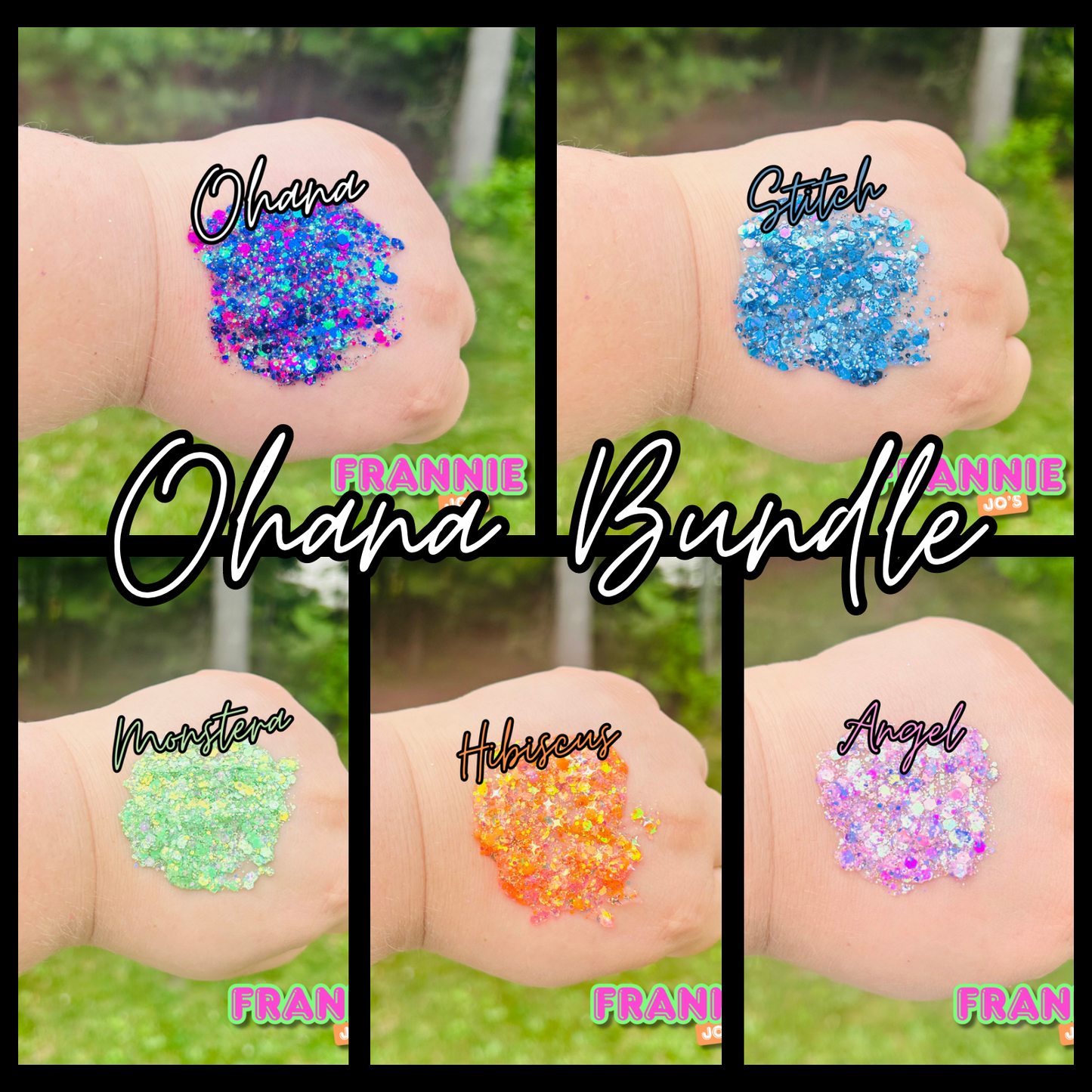 Ohana bundle hair glitter