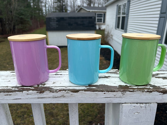Shimmer mugs (bamboo lid)