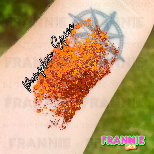 Pumpkin Spice hair glitter