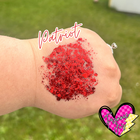 4th of July hair glitter