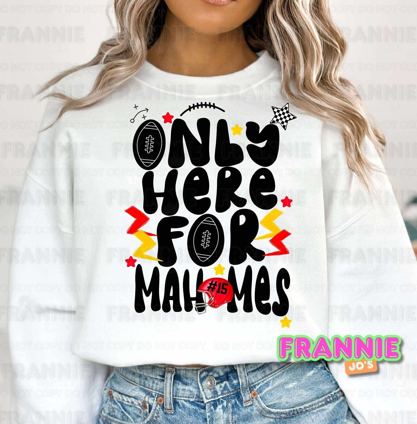 Only here for ________ (custom)