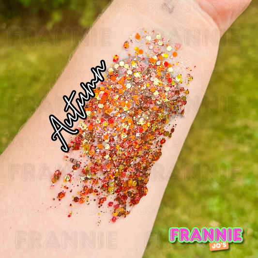 Autumn hair glitter