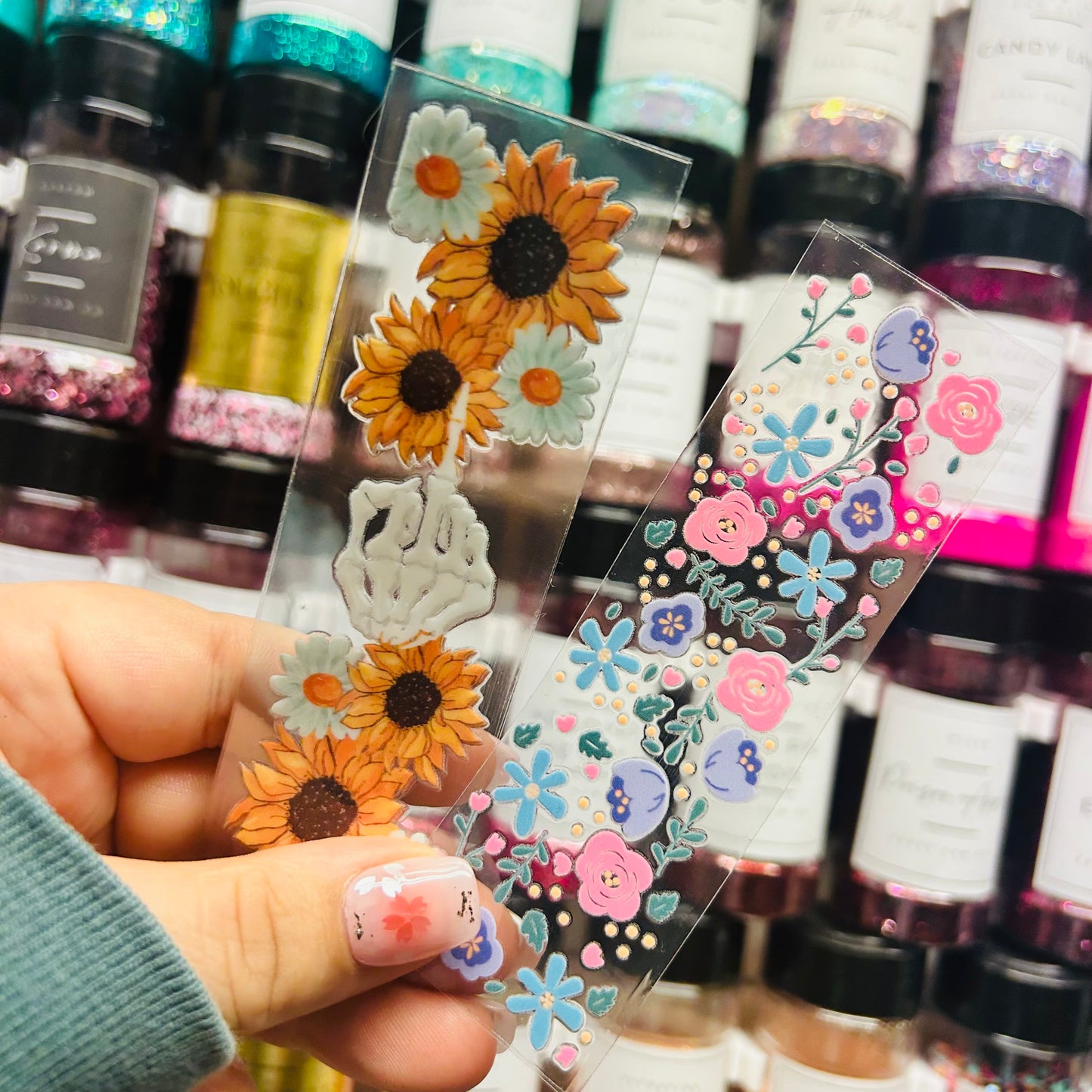Floral pen wraps