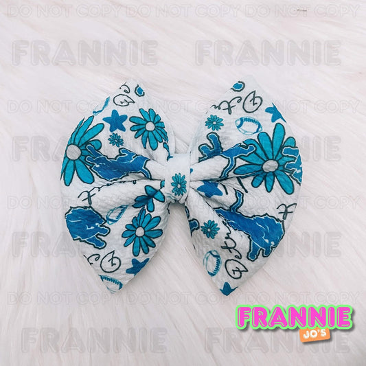 Football 5” bow clips