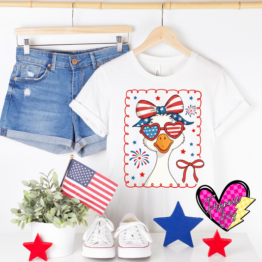 Patriotic goose (girl)