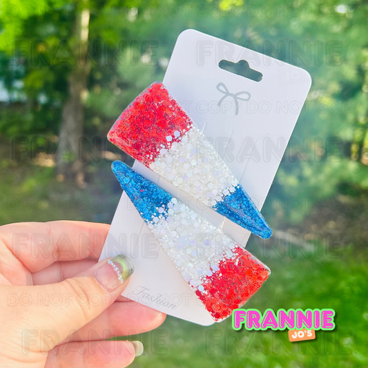 Bomb Pop! hairclip set