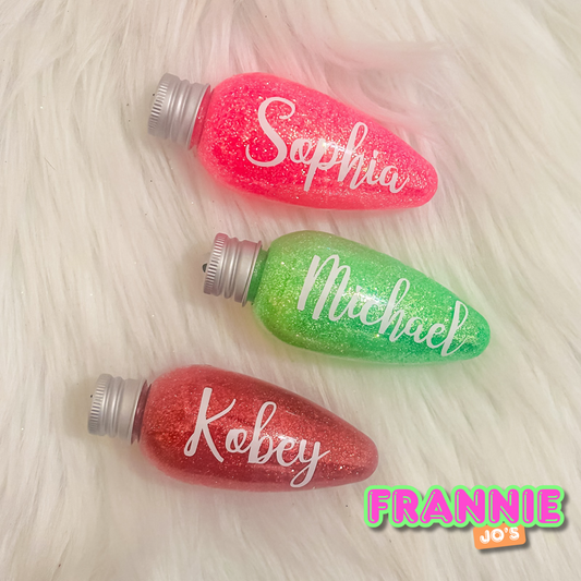 Personalized glitter ornaments (MOQ 10)