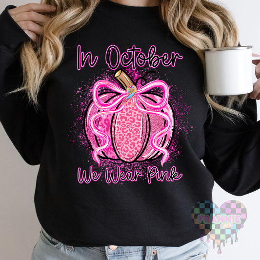 In October we wear pink