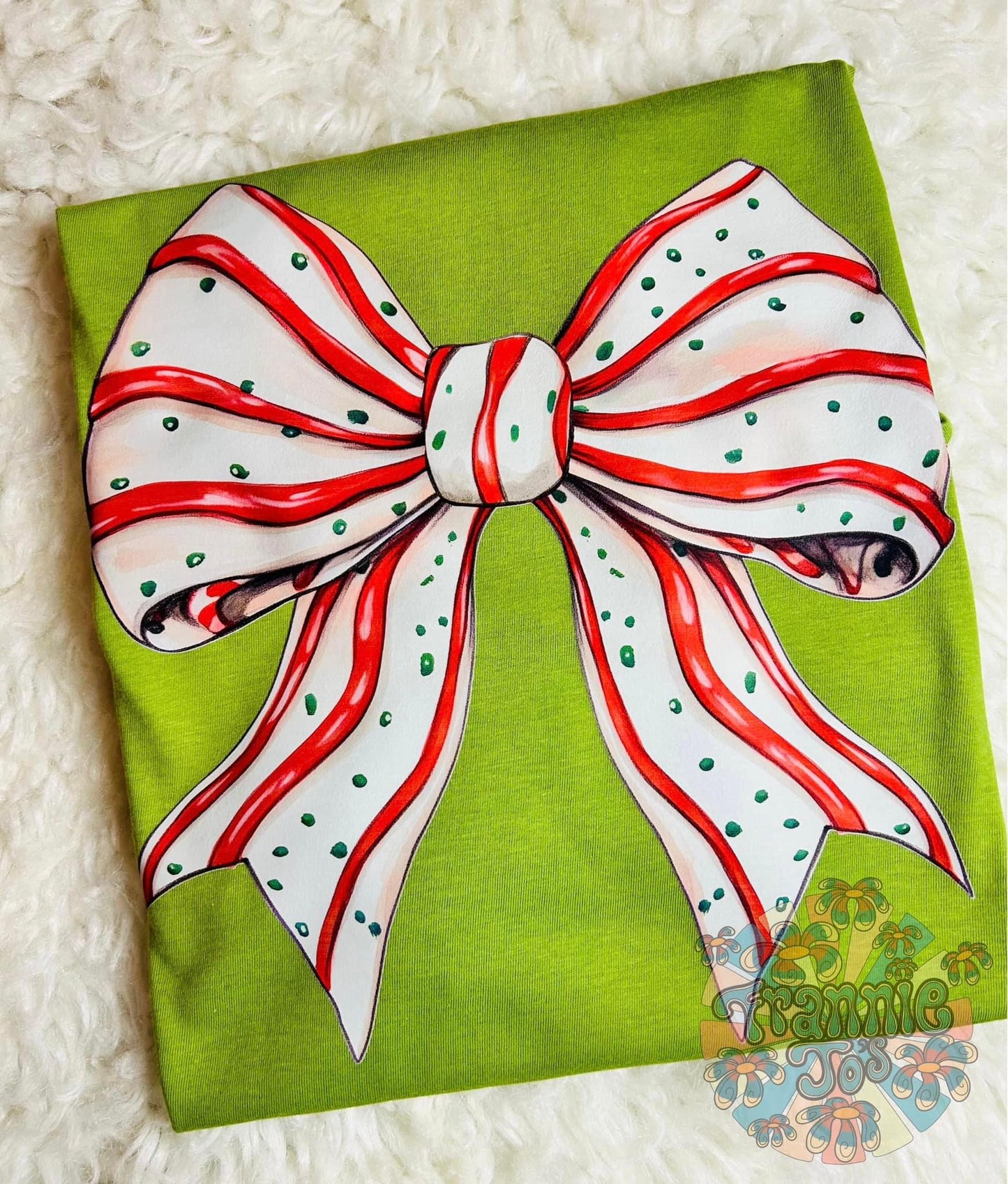 Christmas cake bow