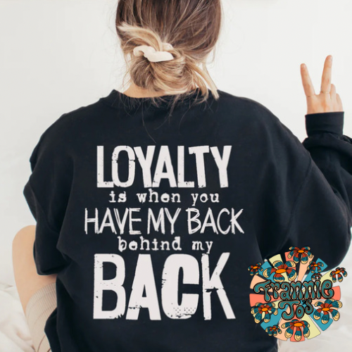 Behind my back