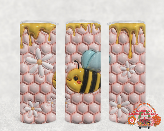 3D inflated honey tumbler