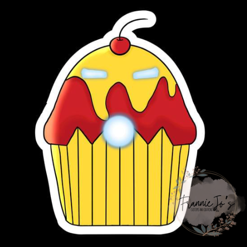 Cupcake of Iron sticker